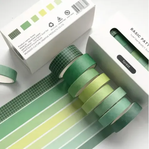 Set de Washi Tapes Decorativas (4 rollos)